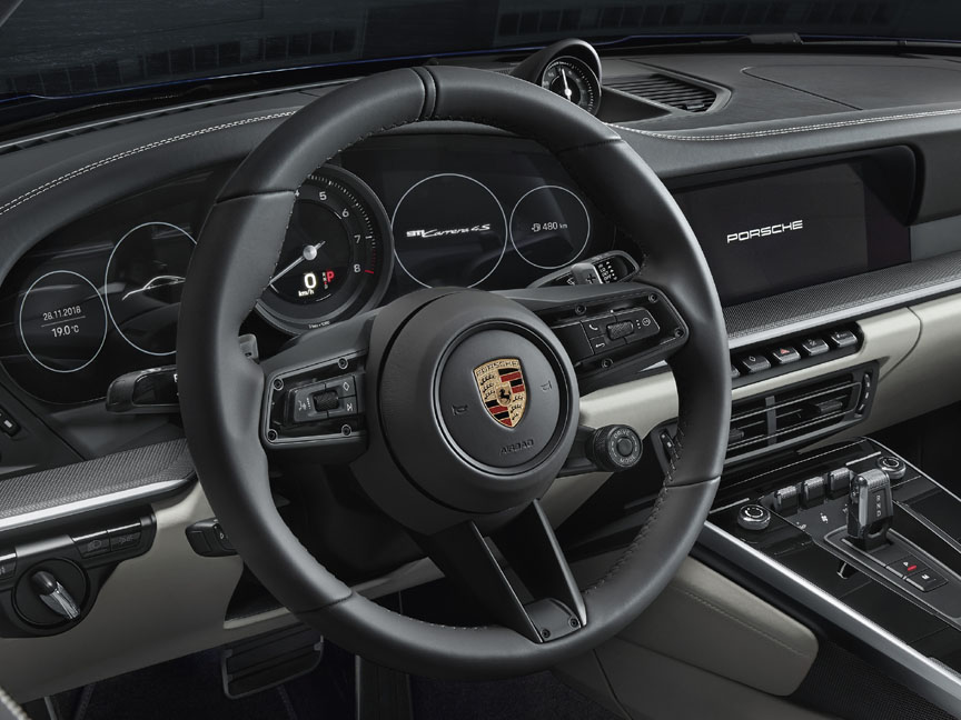 Porsche 911 992 steering wheel