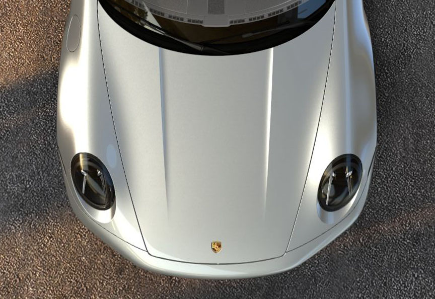 Porsche 911 992 front lid design