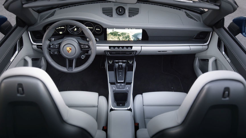 2019 Porsche 911 992 Carrera Cabriolet interior