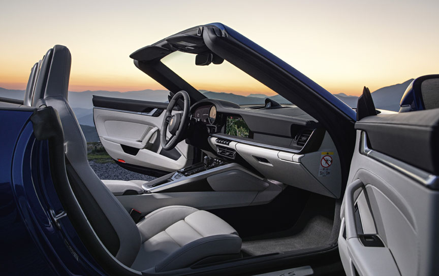 2019 Porsche 911 992 Carrera Cabriolet interior