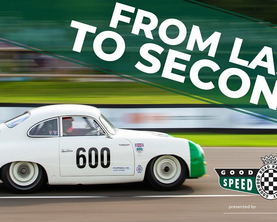 BTCC star shoots from last to second place in Porsche 356!