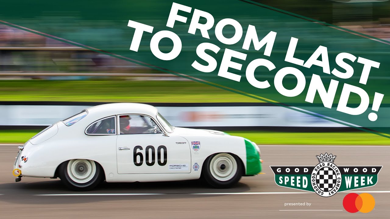 BTCC star shoots from last to second place in Porsche 356!