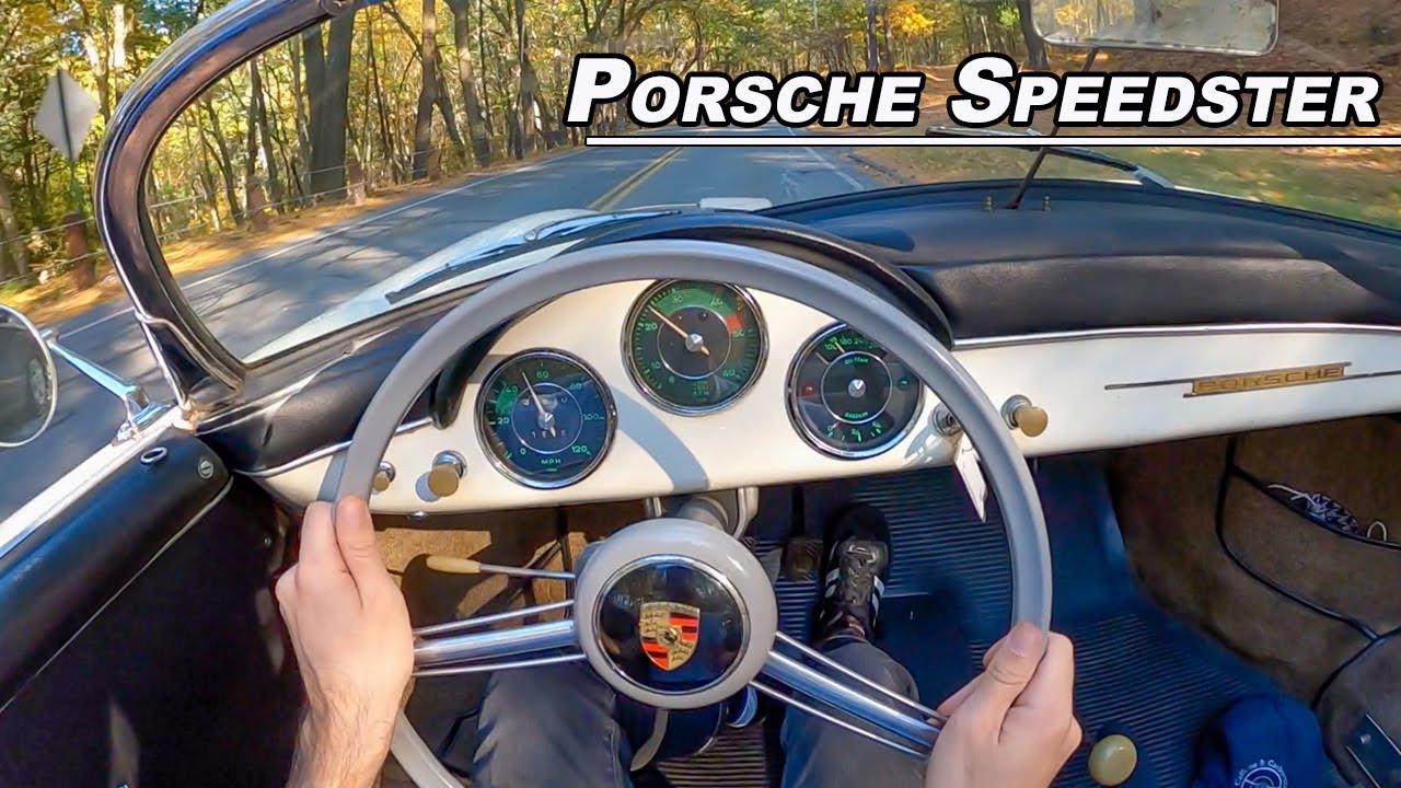 Original 37k Mile 1956 Porsche 356A Speedster POV Drive