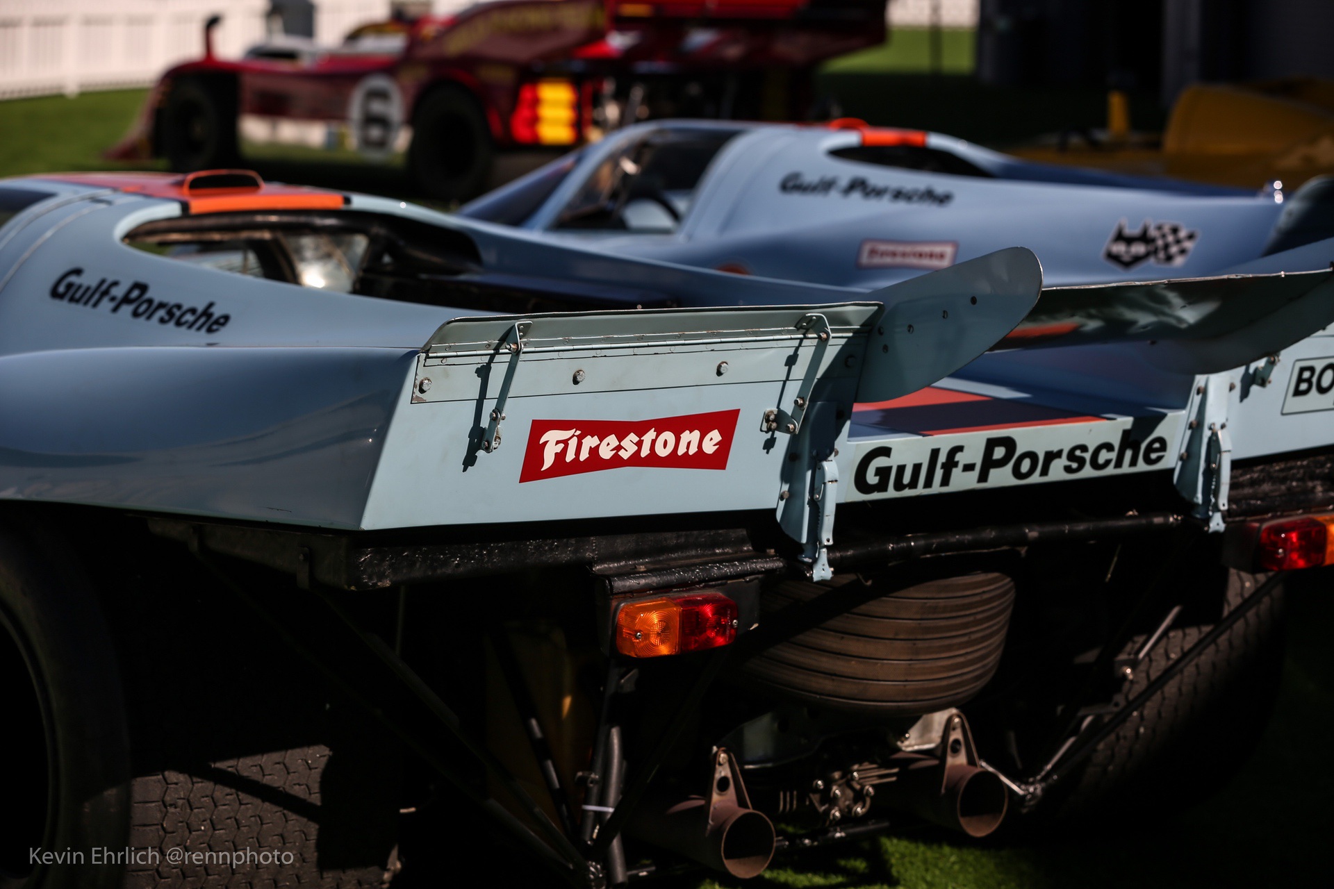 Rear spoiler of Porsche 917 at Velocity Invitational