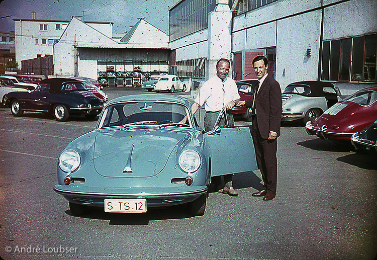 The author with Edgar Barth and a Carrera 2