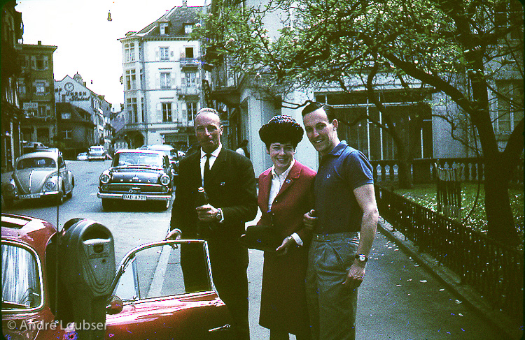 (From L-R) Edi Barth, Evi Butz and the author