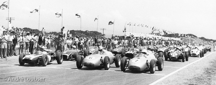 The SA Grand Prix was won by Stirling Moss with team mate Jo Bonnier in second place