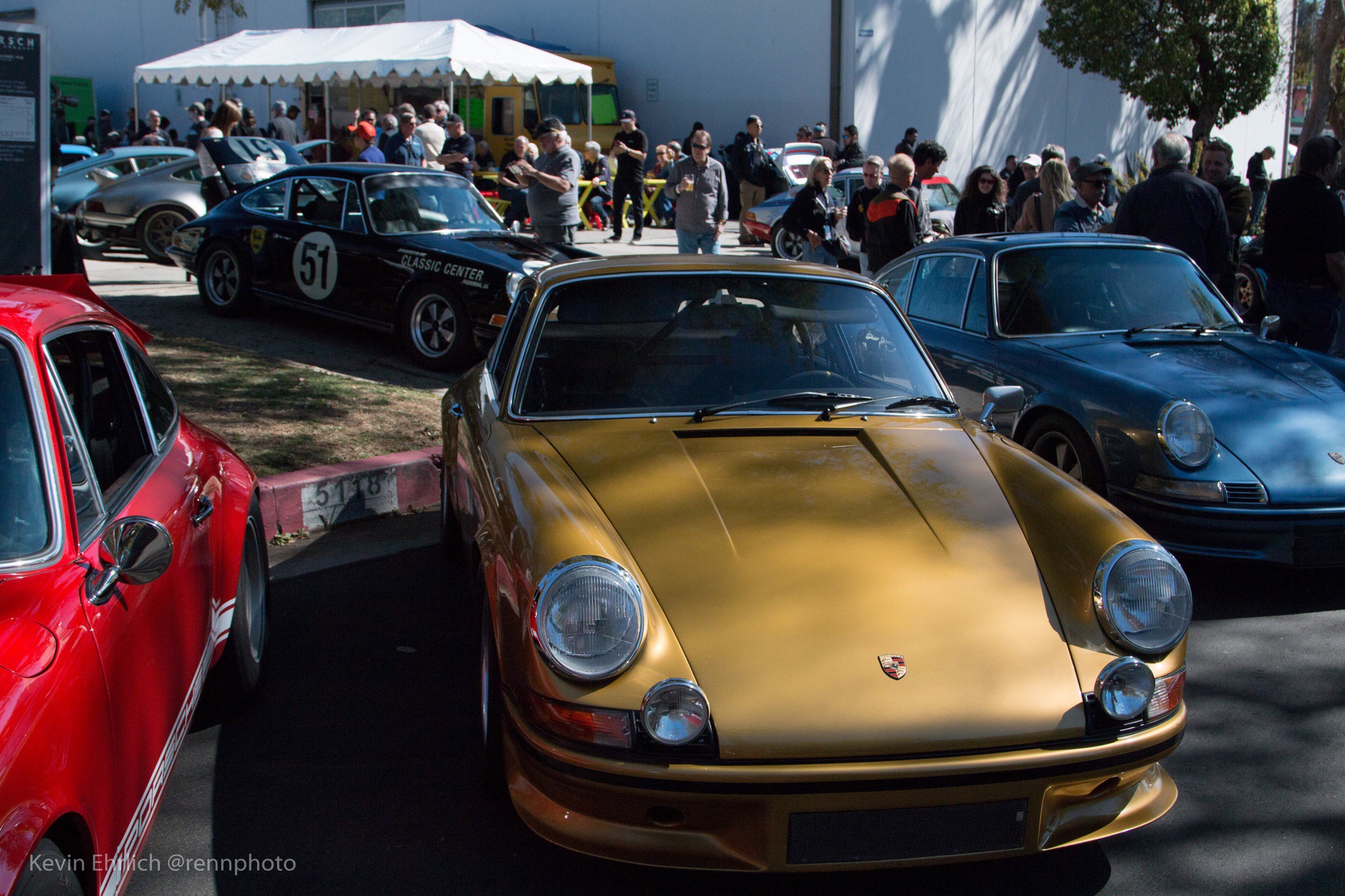 Vintage Porsche cars in Sierra Madre Collection during 2022 LA Lit Show