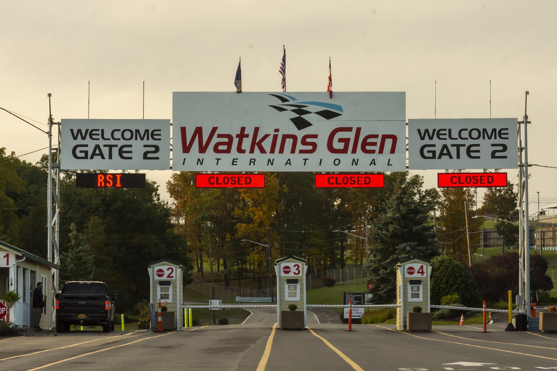 Signs outside Watkins Glen
