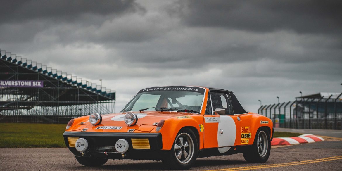 Works Porsche 914/6 GT on track at Silverstone circuit