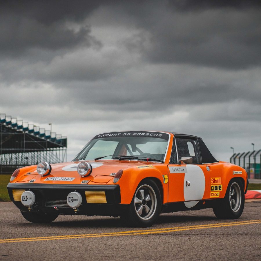 Works Porsche 914/6 GT on track at Silverstone circuit
