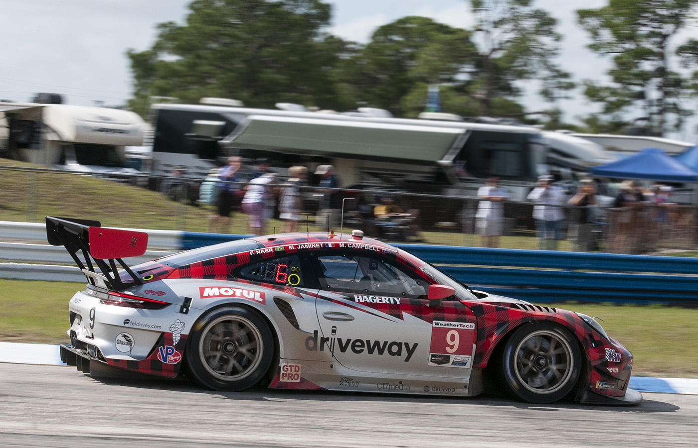 #9 Pfaff Porsche during Sebring 2022