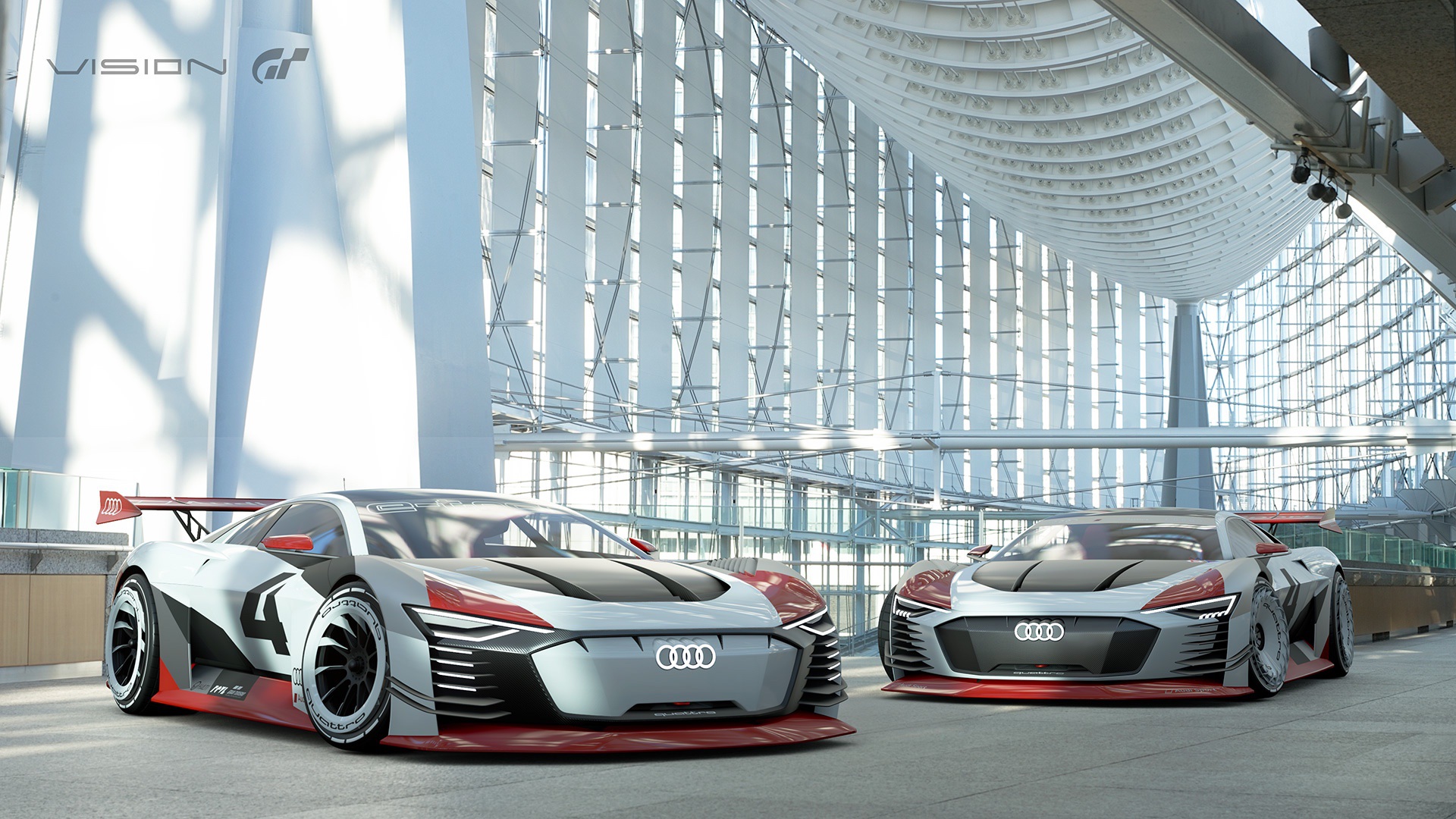 The Audi e-Tron Vision GT, which informed the shape and performance of the e-Tron GT replacement for the R8 V10 supercar