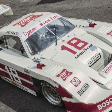 JLP-4 Porsche 935 in Miller High Life livery on pavement