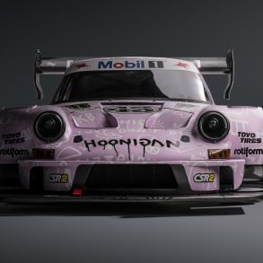 Font view of Ken Block's "Hoonipigasus" Porsche 911