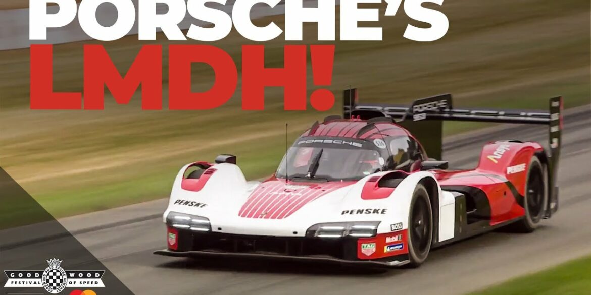 Porsche's new 963 LMDh Le Mans car makes debut at Goodwood