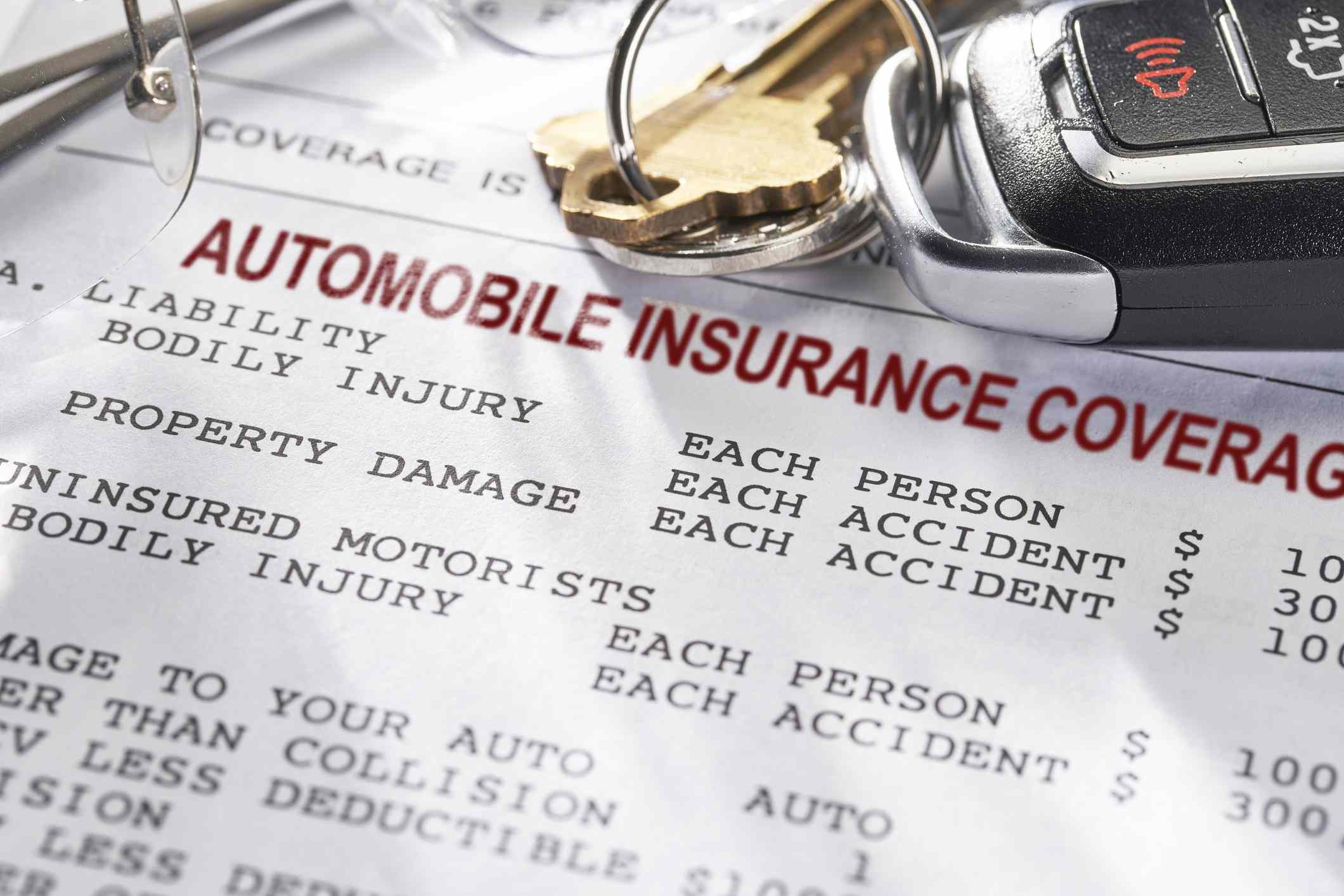 car insurance premium invoice