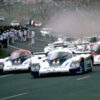 Porsche 956 on track at Le Mans