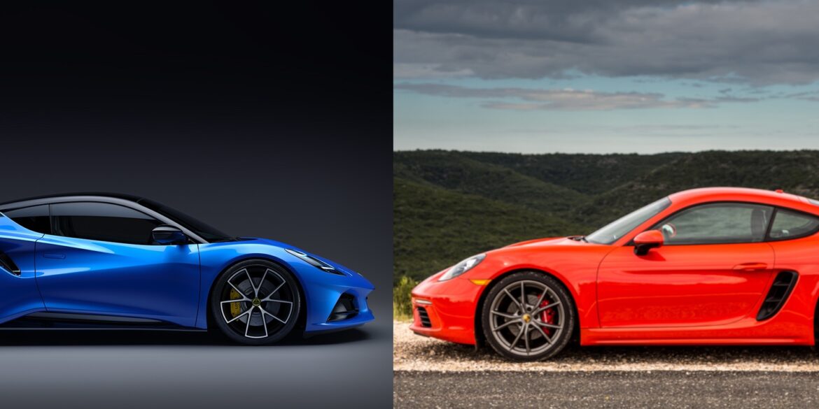 2023 Lotus Emira VS 2022 Porsche 718 Cayman S