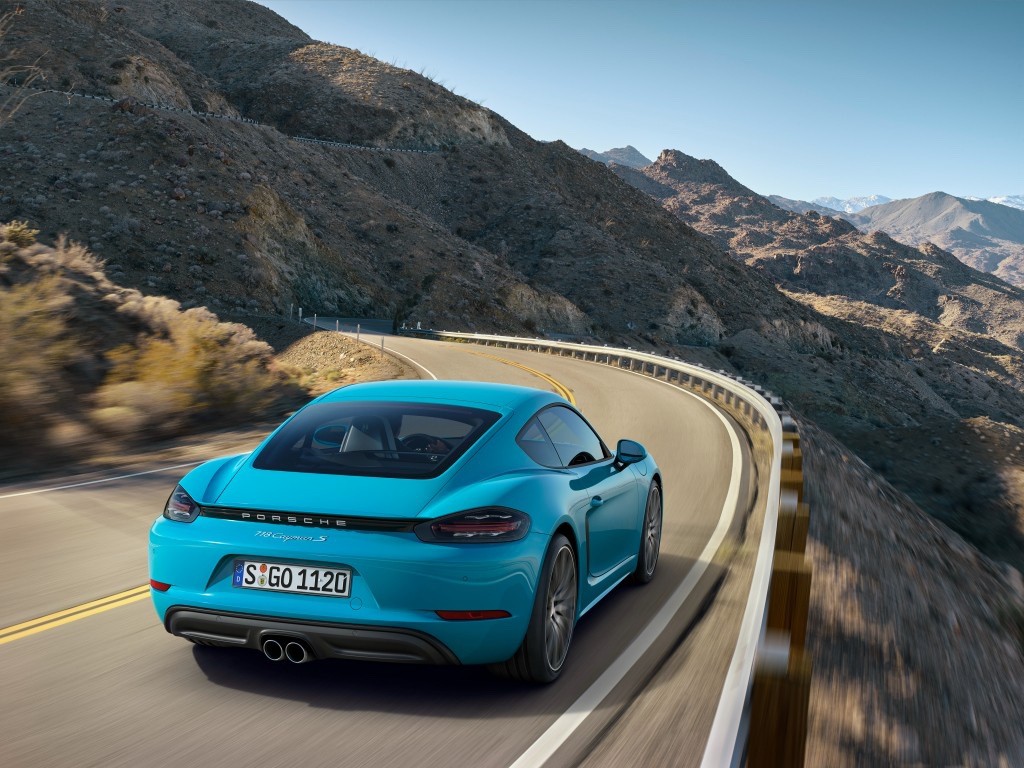 What the Porsche 718 Cayman S was born to do on weekends: Get out to the canyons and carve some corners.