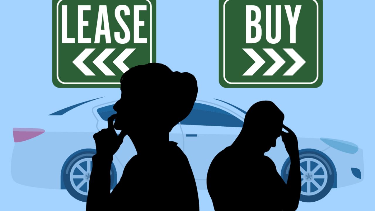 buy vs lease graphic