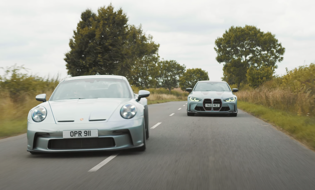 BMW M4 CSL vs Porsche 911 GT3 Touring (4K)