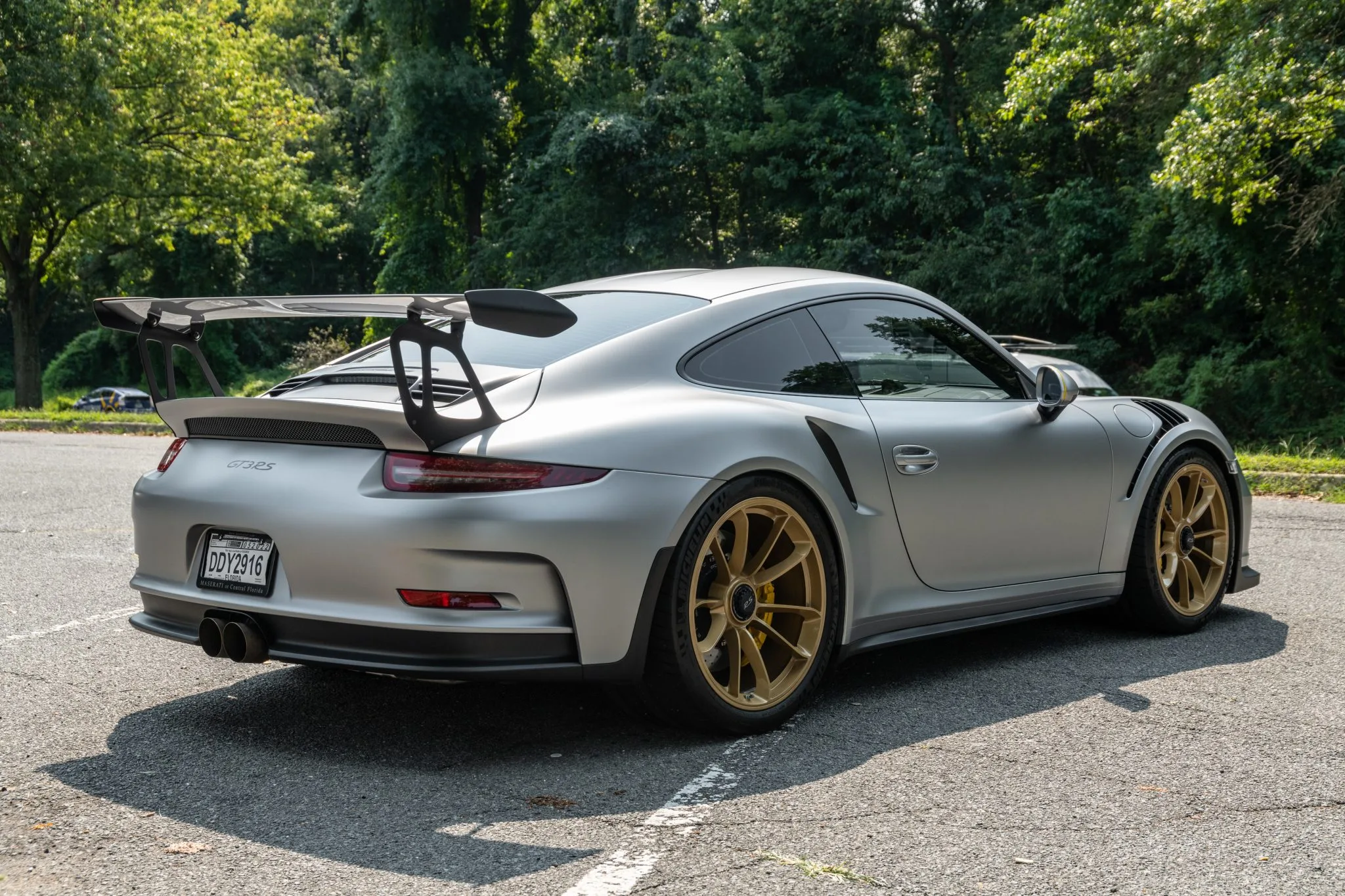 Silver Metallic 2016 Porsche 911 GT3 RS With 8k Miles For Sale!