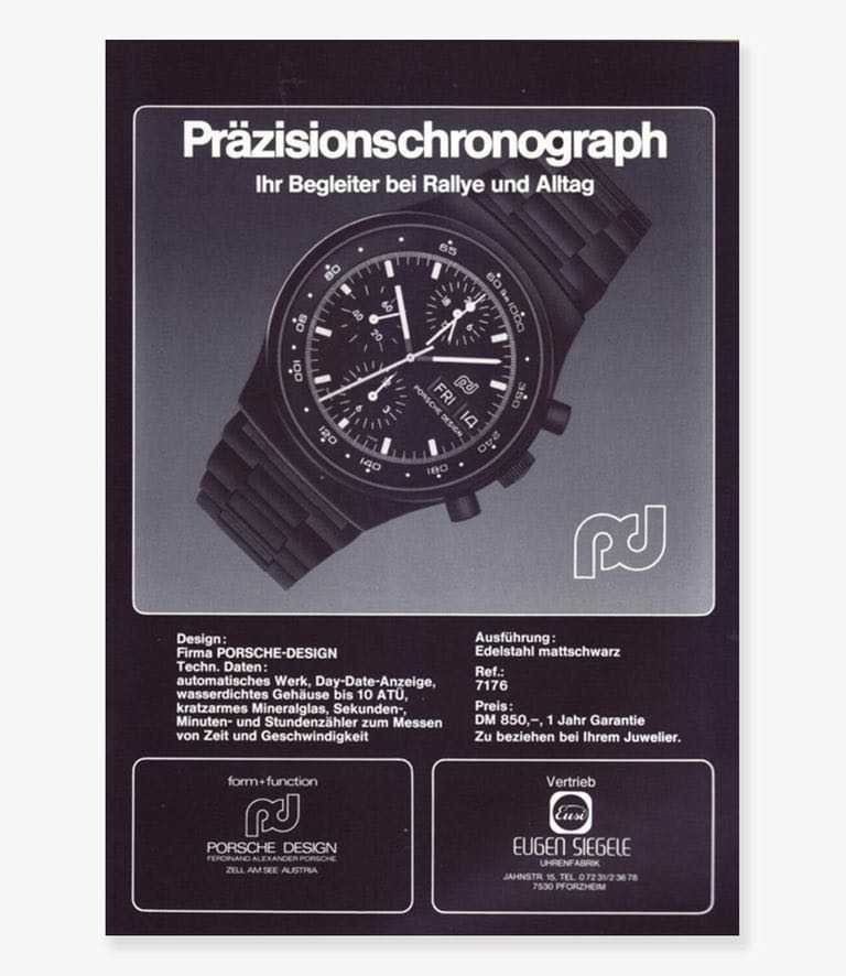 The Porsche Design Präzisionschronograph from 1972