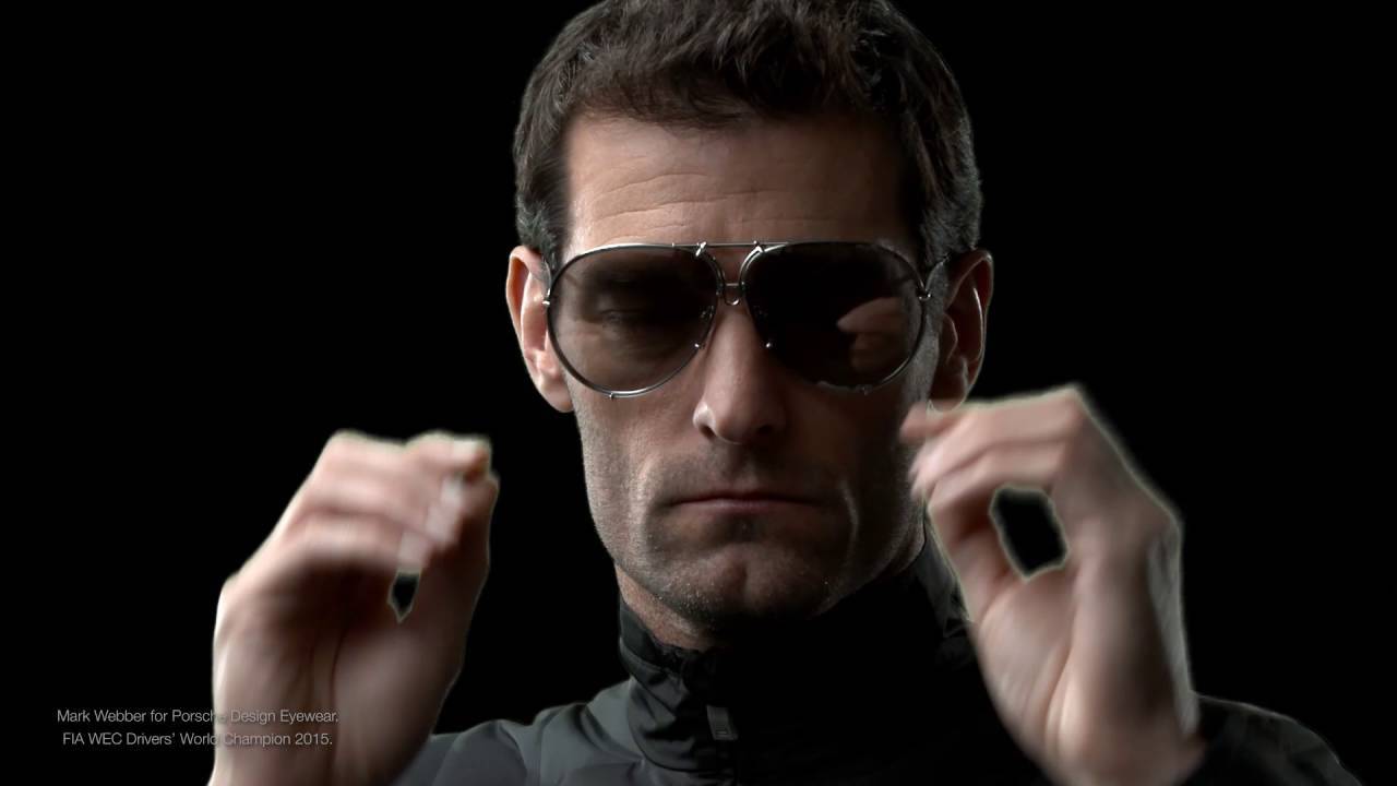 Ex-Formula One driver and FIA WEC Driver’s champion Mark Webber wearing the P’8478 Aviators