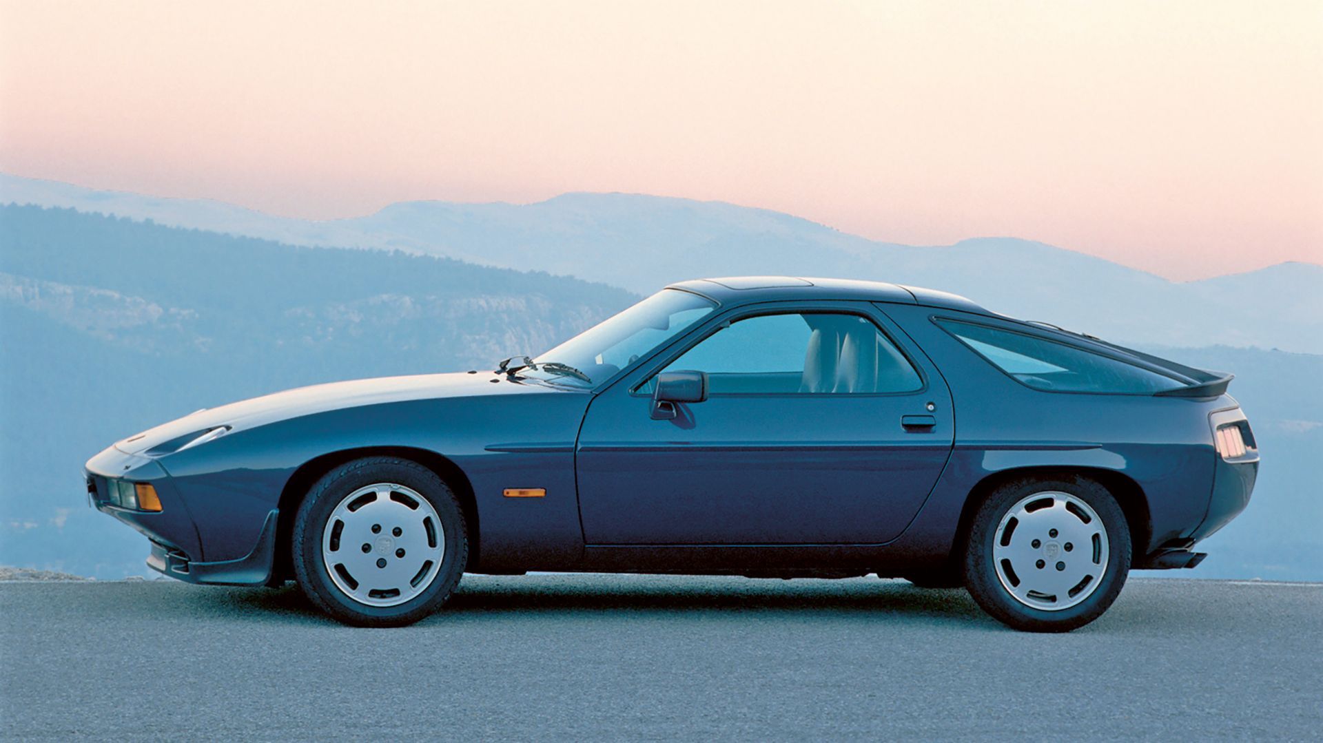 Porsche on road