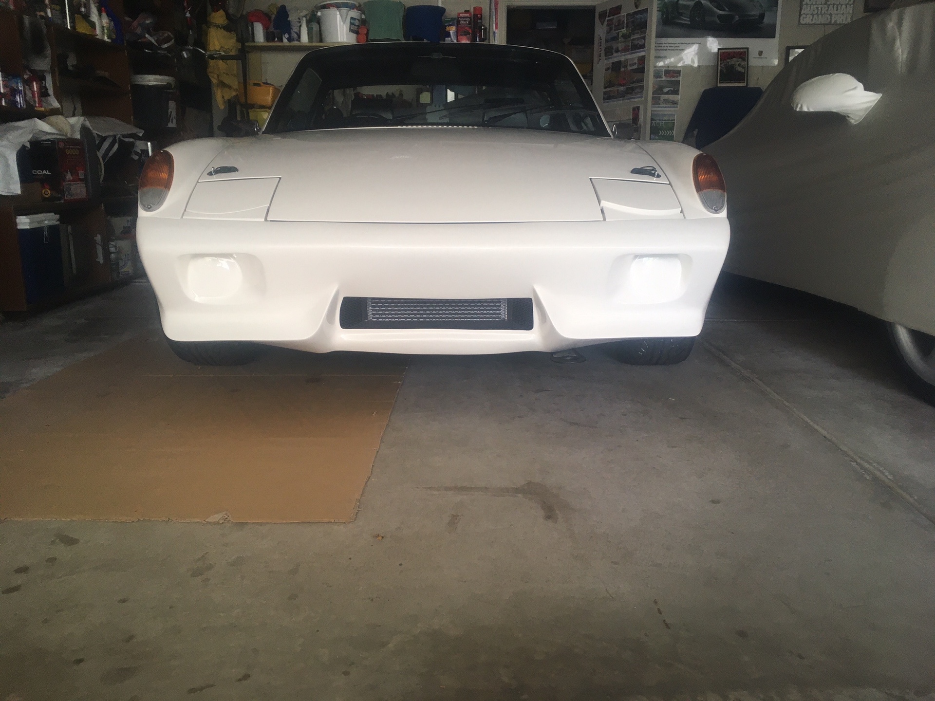 1974 Porsche 914/6 restomod's 911 front end to give it a more aggressive look