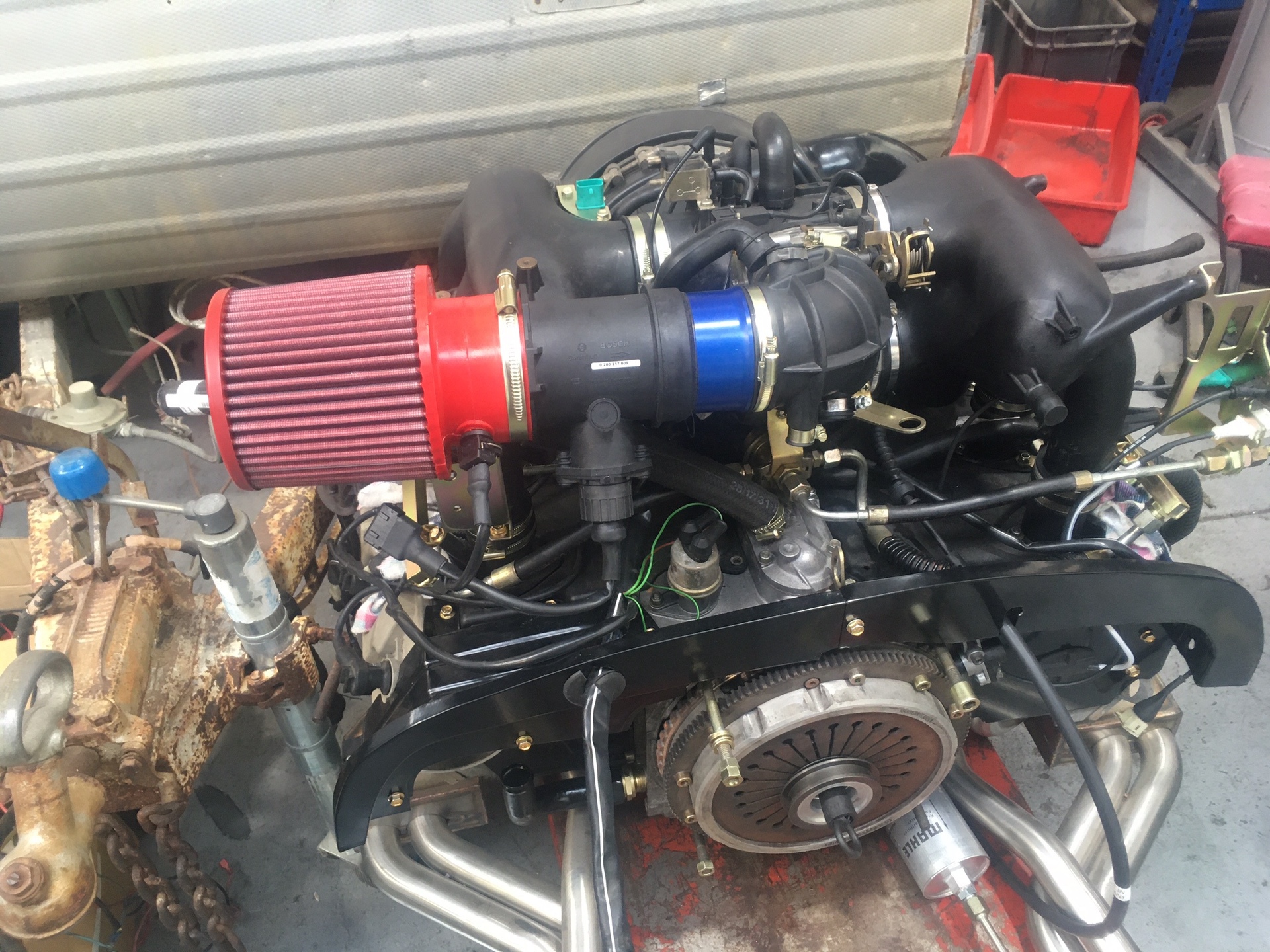 Rebuilt 964 3.6L 911 engine, the new beating heart of the 914/6 restomod