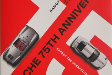 Dust jacket of Porsche 75th Anniversary book