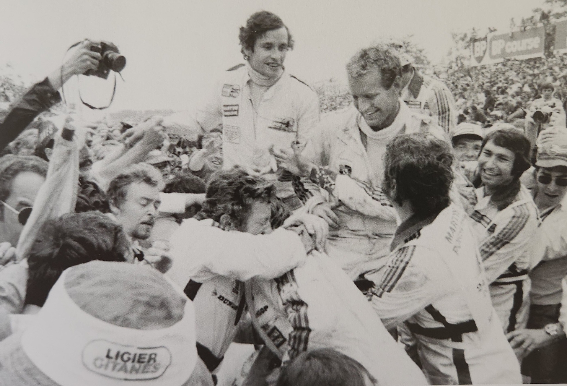 Hurley Haywood wins Le Mans in 1977 with Jacky Ickx and Jurgen Barth in a Porsche 936