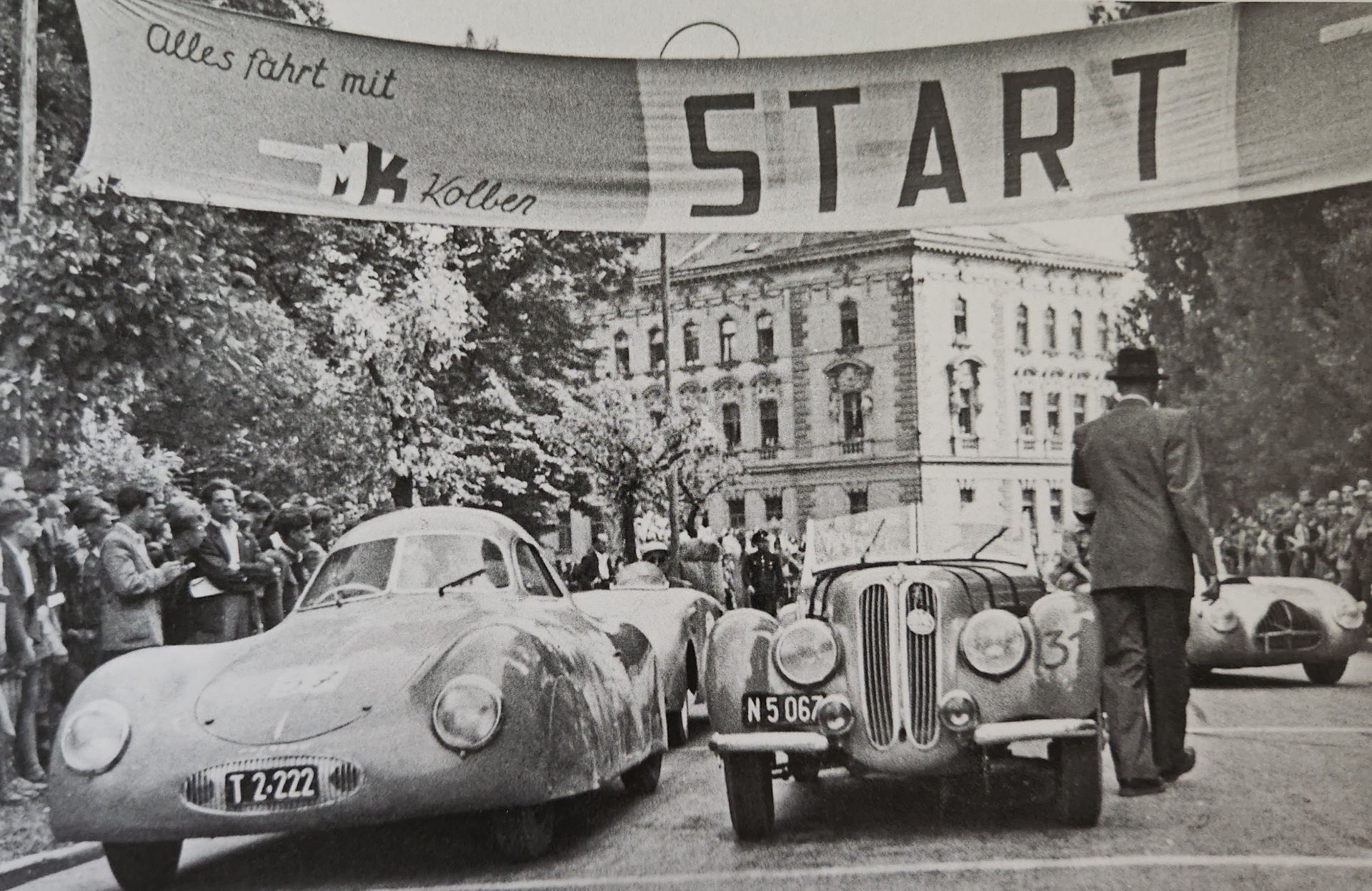 Type 64 coupe designed by Professor Porsche for the 1939 Berlin to Rome race
