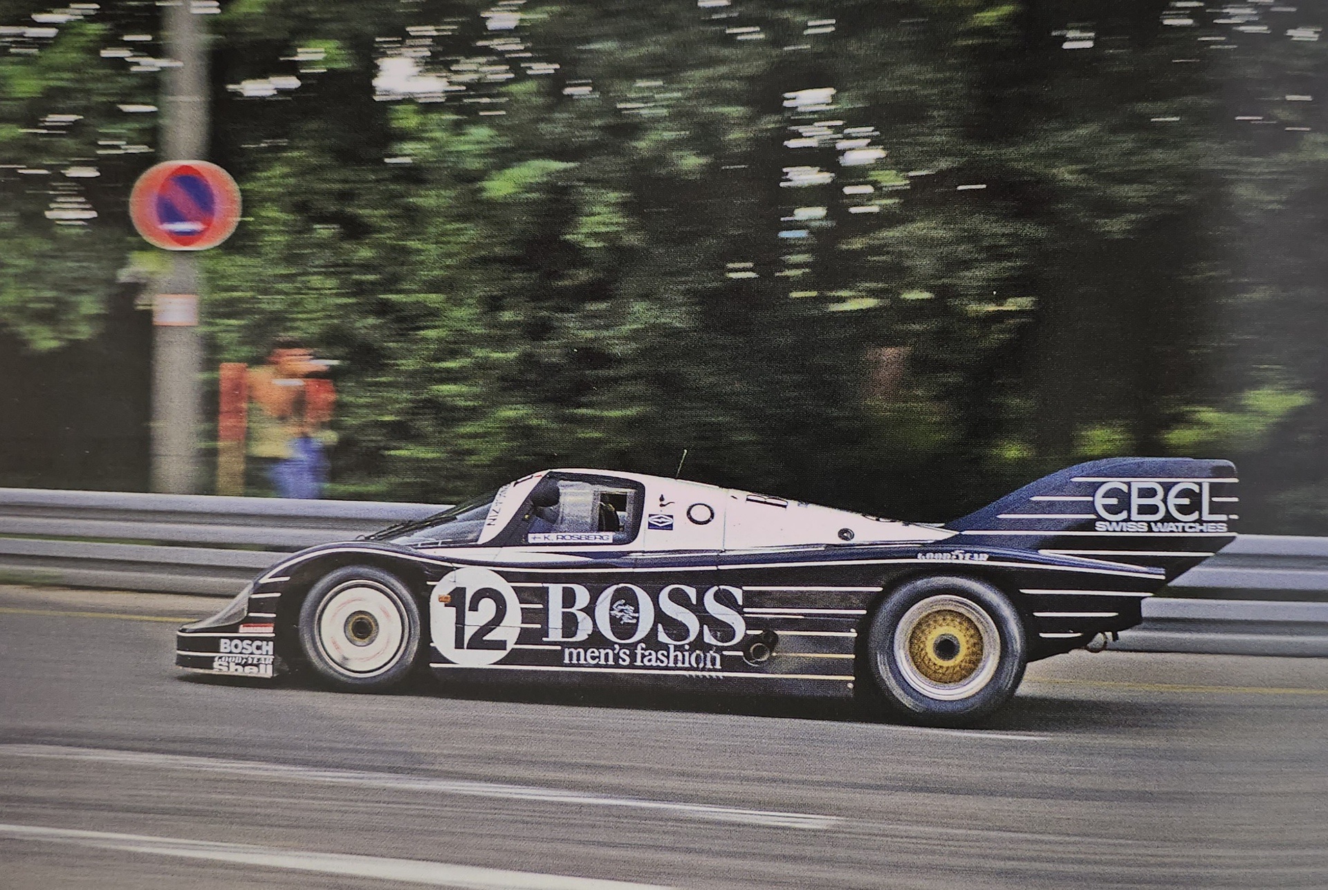 World Champion Keke Rosberg drives the Type 956 at Norisring in 1983