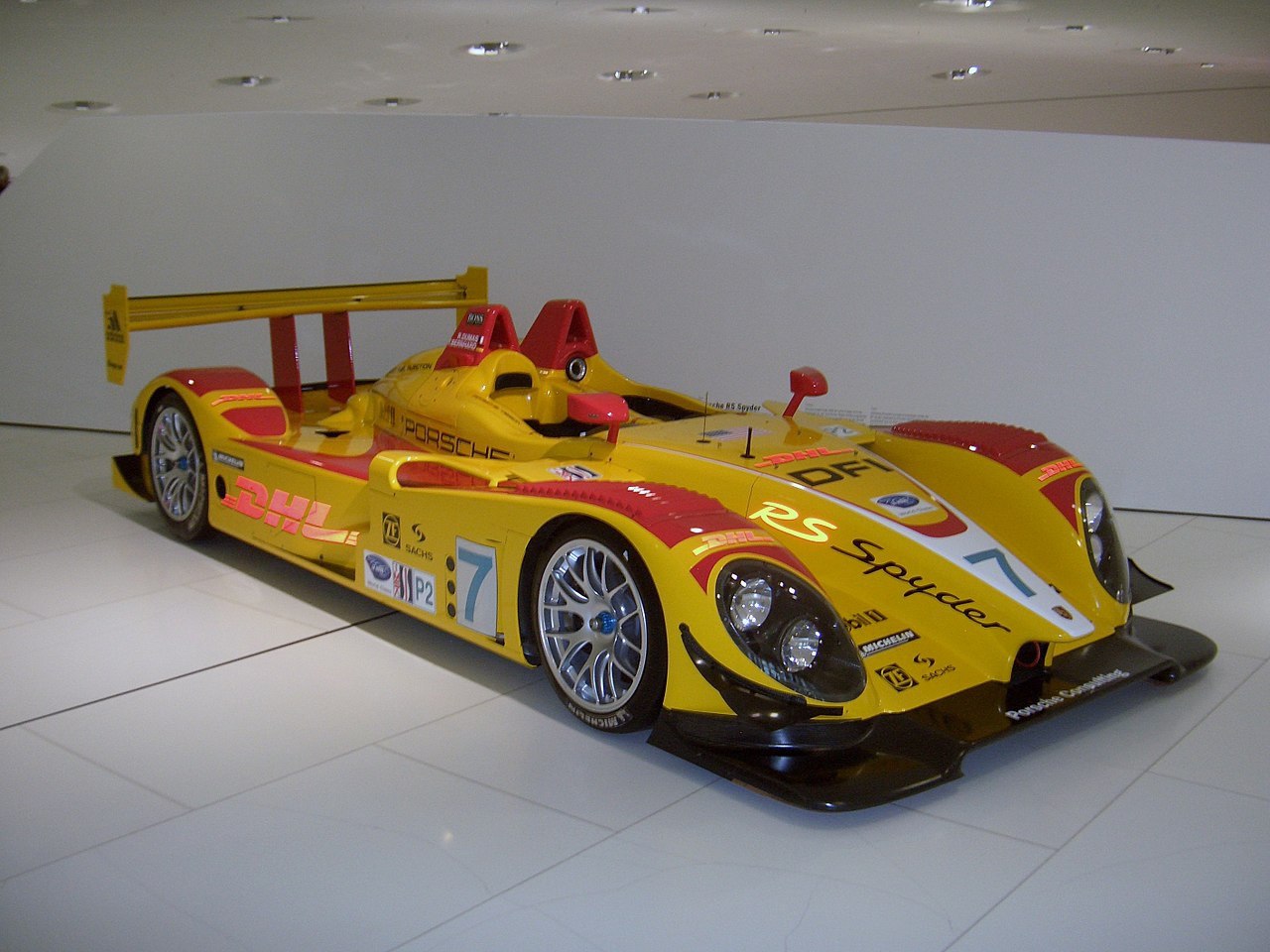 2005 Porsche RS Spyder in the Porsche Museum at Stuttgart