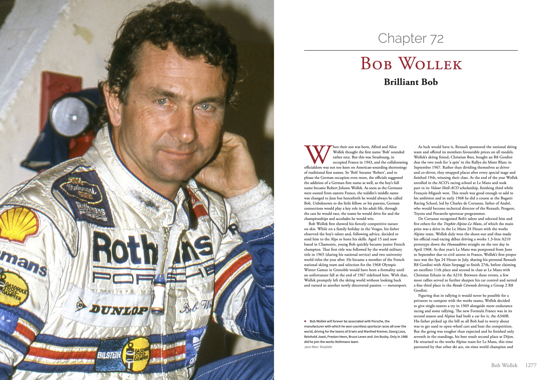 Page from Ultimate Works Porsche 962 - The Definitive History featuring Bob Wollek