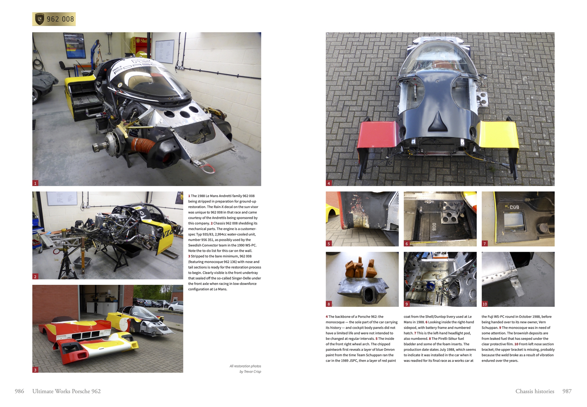 Page from Ultimate Works Porsche 962 - The Definitive History