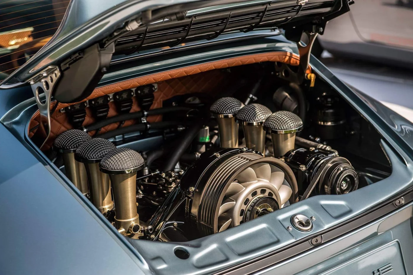 Every Porsche 911 reimagined by Singer receives a bespoke interior,  tailored to its owner's requirements. The California commission is… |  Instagram