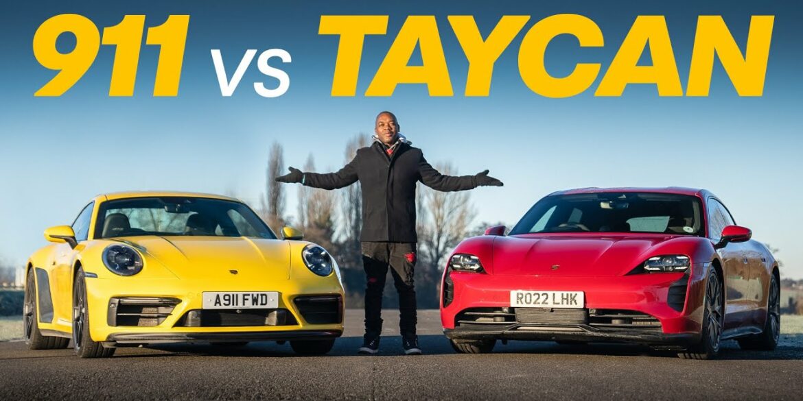 Porsche Taycan GTS Sports Turismo Takes On A Porsche 911 Carrera 4 GTS