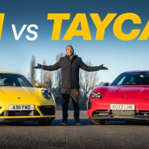 Porsche Taycan GTS Sports Turismo Takes On A Porsche 911 Carrera 4 GTS