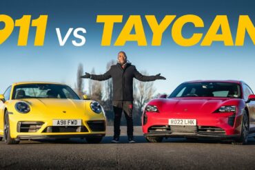 Porsche Taycan GTS Sports Turismo Takes On A Porsche 911 Carrera 4 GTS