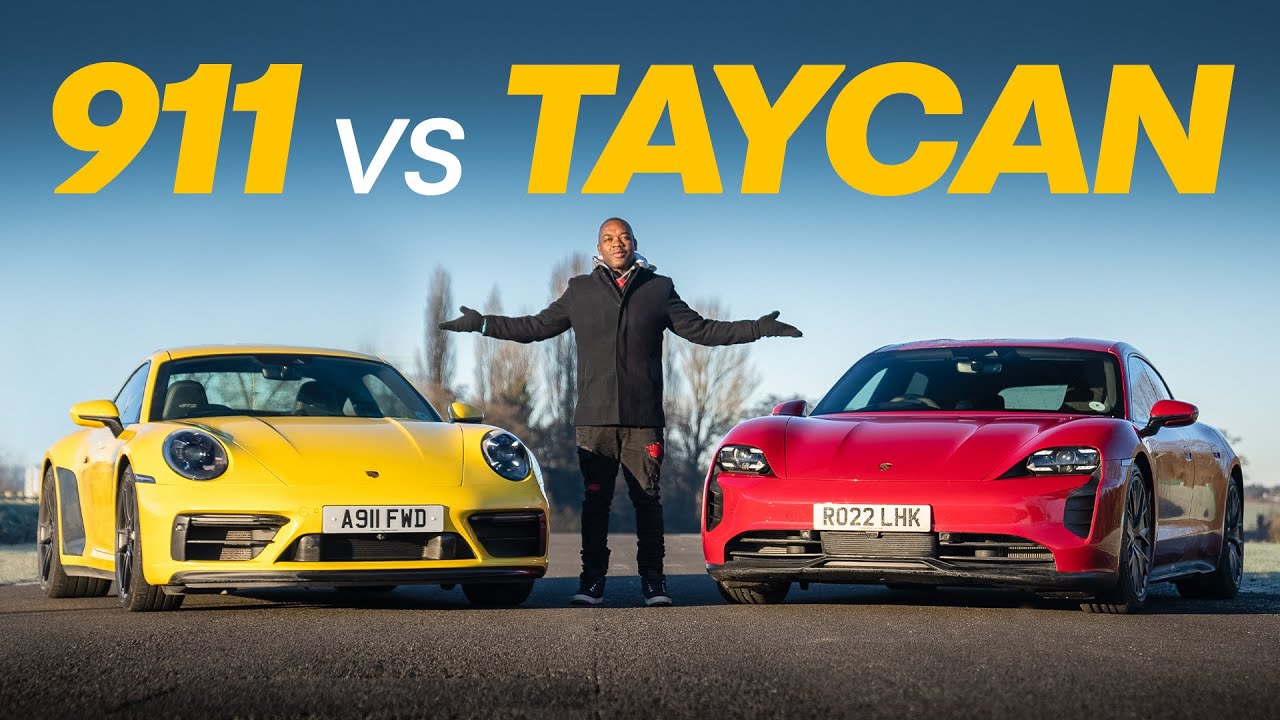 Porsche Taycan GTS Sports Turismo Takes On A Porsche 911 Carrera 4 GTS