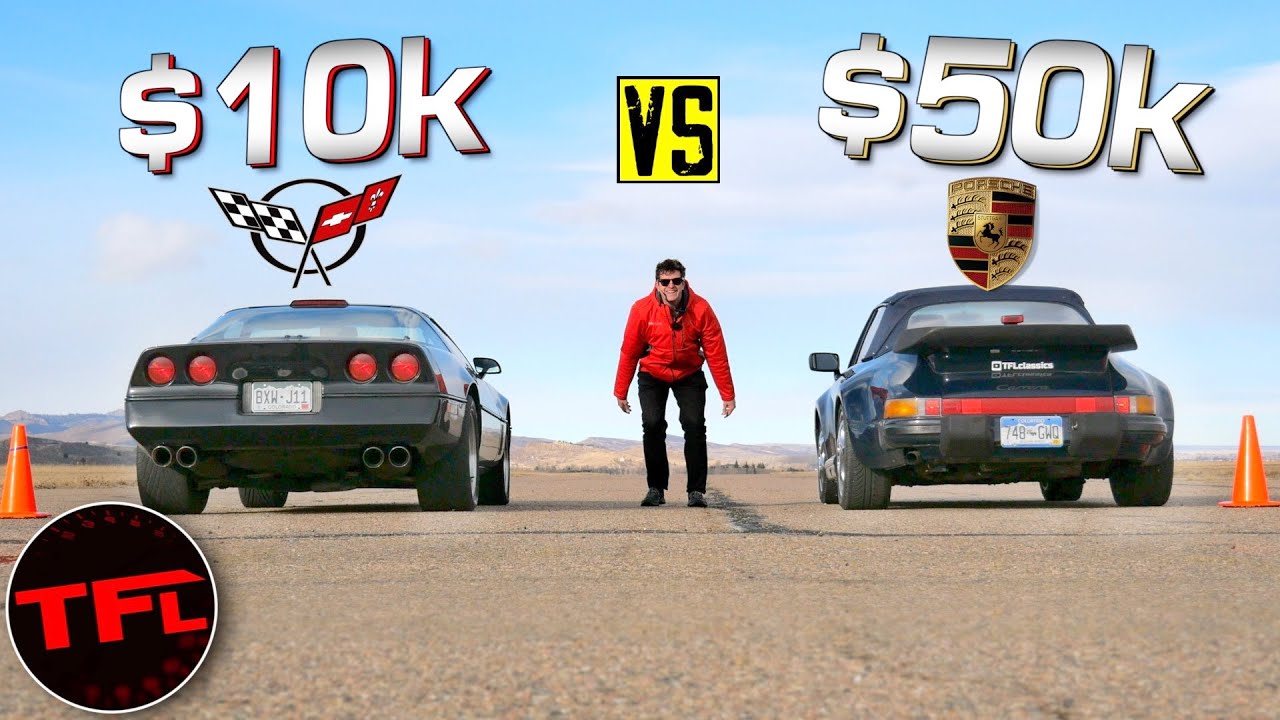 Will A C4 Corvette Have A Chance Of Beating A 1987 Porsche 911 Carrera 3.2 In A Drag Race?