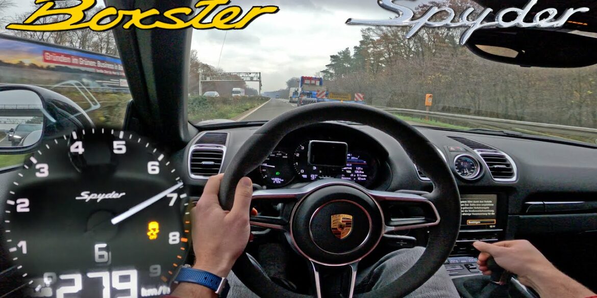 Watch The Porsche 981 Spyder Hit Over 271 KPH On Autobahn
