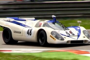 Porsche 917 In Action At The Monza Circuit