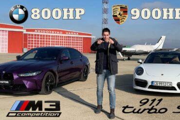 Porsche 911 Turbo S Obliterates A BMW M3 In A Drag Race