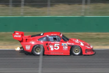 Porsche 935 K3 Spitting Flames At A Racetrack!