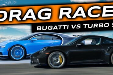 Porsche 911 Turbo S Takes On A Bugatti Chiron On A Drag Race